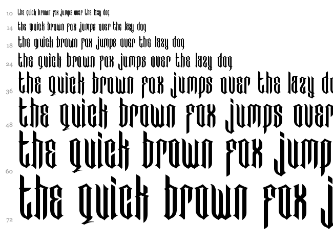 Bad Boys font waterfall